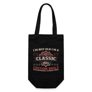 60e anniversaire mari Vintage Mai Vintage 1964 - Sac à bouteille - noir - Devant
