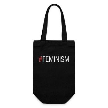 Feminism - Geschenkbeutel für Flaschen - Schwarz - Vorne