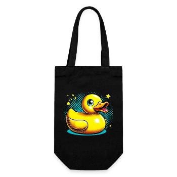Duckling Duck Duck - Gift Bag for Bottles - black - Front
