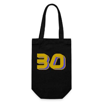 30. 30 YEARS. 30th ANNIVERSARY. 30 YEARS ANNIVERSARY. - Gift Bag for Bottles - black - Front