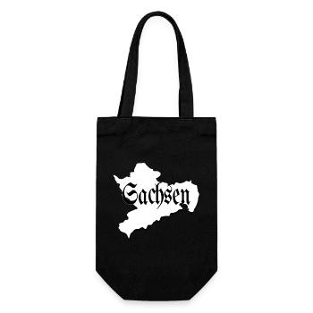 Saxony black and white - Gift Bag for Bottles - black - Front