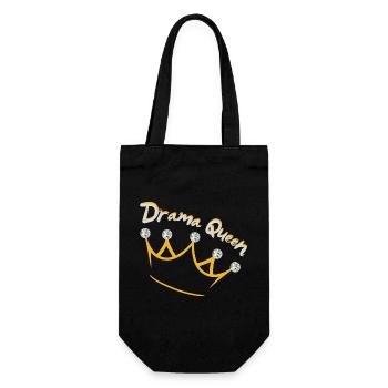 Drama Queen - Geschenkbeutel für Flaschen - Schwarz - Vorne