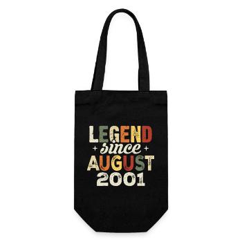 August 2001 Anniversary August 2001 - August 2001 - Gift Bag for Bottles - black - Front