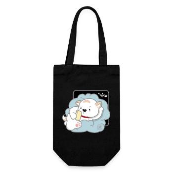 Chien Coréen - Style Japonais 03 - Sac à bouteille - noir - Devant