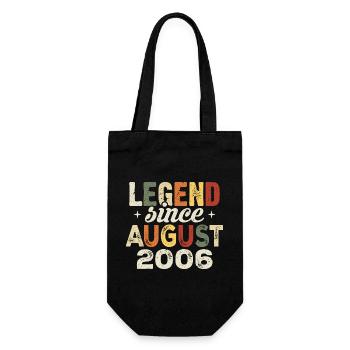 August 2006 Anniversary August 2006 - August 2006 - Gift Bag for Bottles - black - Front