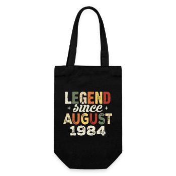 August 1984 Anniversary August 1984 - August 1984 - Gift Bag for Bottles - black - Front