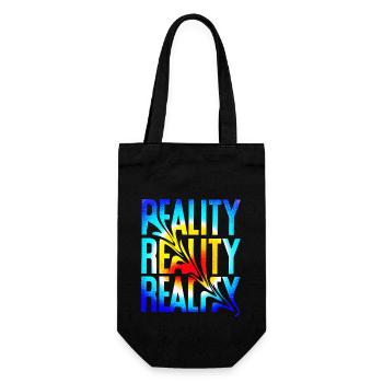Reality - Geschenkbeutel für Flaschen - Schwarz - Vorne