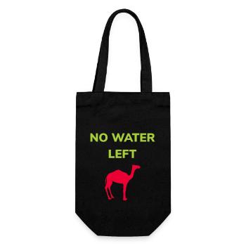 Animal lover and climate activist - Gift Bag for Bottles - black - Front