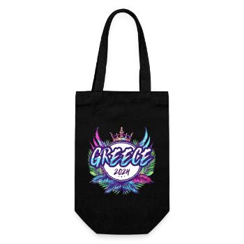 Grèce 2024 Coloré - Sac à bouteille - noir - Devant