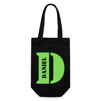 D Daniel - Geschenkbeutel für Flaschen - Schwarz - Vorne