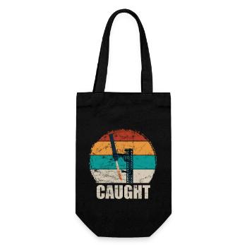 Caught - Space Travel - Rocket - Gripper Arms - Catch - Gift Bag for Bottles - black - Front