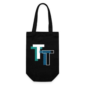 Lettre T - Sac à bouteille - noir - Devant