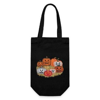 Beaded Halloween - Gift Bag for Bottles - black - Front