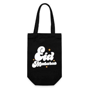 Eid Mubarak - Gift Bag for Bottles - black - Front