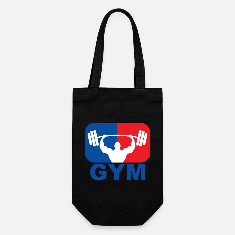 GYM Bodybuilding Gewicht - Geschenkbeutel für Flaschen - Schwarz
