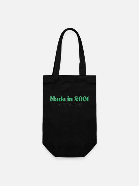 Made in 2001 - Perfection since day 1 - Gift Bag for Bottles - black