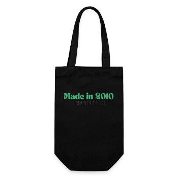 Made in 2010 - Perfection since day 1 - Gift Bag for Bottles - black - Front