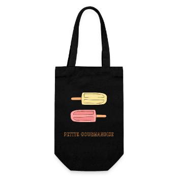 petite gourmandise - Geschenkbeutel für Flaschen - Schwarz - Vorne