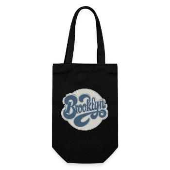 Vintage Brooklyn Typografie - Geschenkbeutel für Flaschen - Schwarz - Vorne