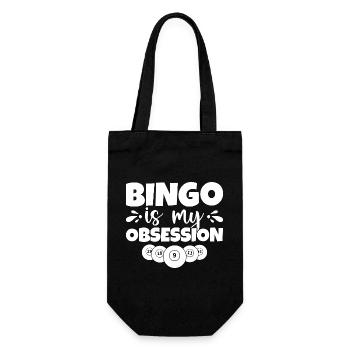 Bingo Player Bingo Is My Obsession Bingo - Gift Bag for Bottles - black - Front