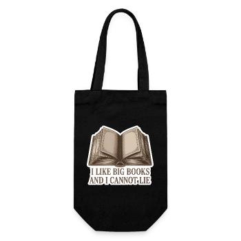 J’aime les gros livres ne peut pas mentir drôle Citation de rat de bibliothèque - Sac à bouteille - noir - Devant