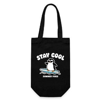 Restez au frais Penguin Surf Été - Sac à bouteille - noir - Devant