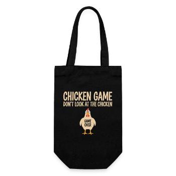 Game Theory Chickens Game - Gift Bag for Bottles - black - Front