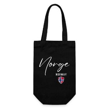 Norwegian pride, Norwegian heritage - Gift Bag for Bottles - black - Front