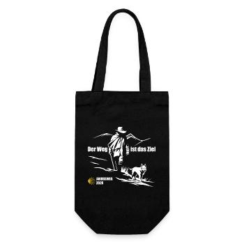 Buen Camino 2026 | The Camino de Santiago The journey is the goal - Gift Bag for Bottles - black - Front