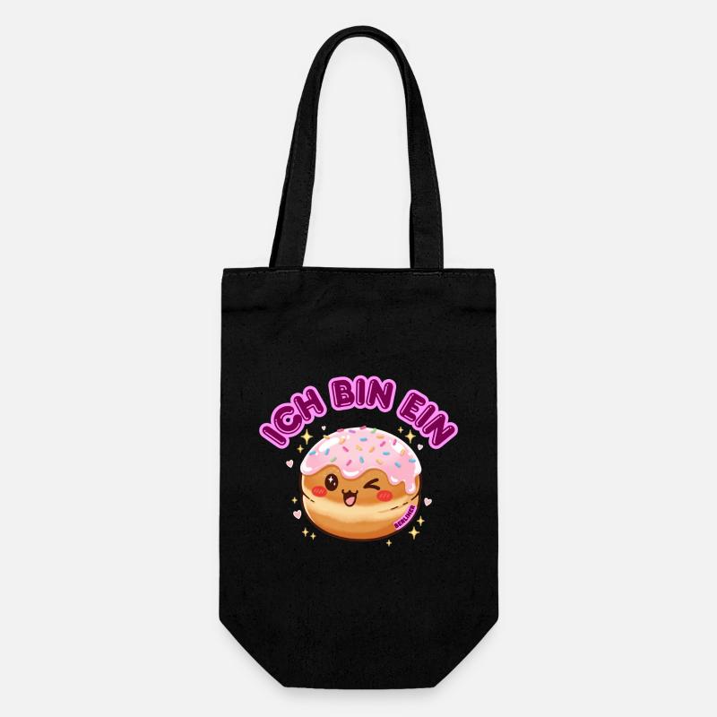 Ich bin ein Berliner - Geschenkbeutel für Flaschen - Schwarz