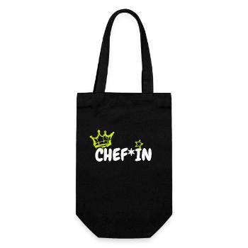 ChefIn  - Geschenkbeutel für Flaschen - Schwarz - Vorne