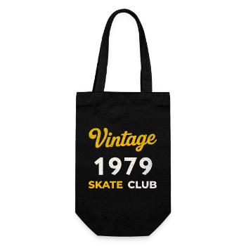 Vintage 1979 Skate Club Retro Birth Year Gift - Gift Bag for Bottles - black - Front