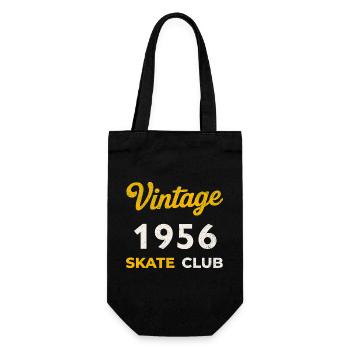 Vintage 1956 Skate Club Retro Birth Year Gift - Gift Bag for Bottles - black - Front