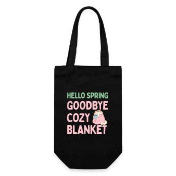 Bonjour printemps, adieu couverture chaude - Sac à bouteille - noir - Devant