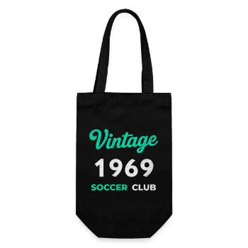 Vintage 1969 – Soccer Club Retro Birth Year - Gift Bag for Bottles - black - Front