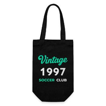 Vintage 1997 – Soccer Club Retro Birth Year - Gift Bag for Bottles - black - Front