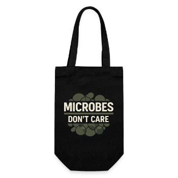 microbiology - Gift Bag for Bottles - black - Front