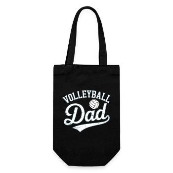 Dad Volleyball T-Shirt Gift Idea - Gift Bag for Bottles - black - Front