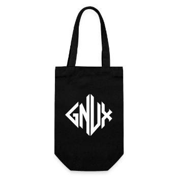 Gnux Monogram Geometry - Gift Bag for Bottles - black - Front