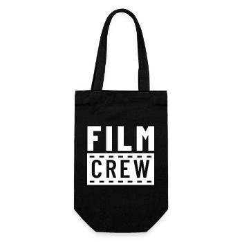 Lettrage Minimalist CREW en blanc - Sac à bouteille - noir - Devant