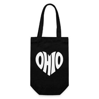 Ohio Herz Logo - Geschenkbeutel für Flaschen - Schwarz - Vorne