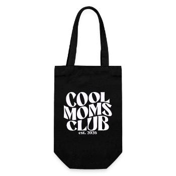 Cool Moms Club - Muttertag Mama Geschenk - Geschenkbeutel für Flaschen - Schwarz - Vorne