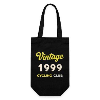 Vintage 1999 – Cycling Club Retro Geburtsjahr - Geschenkbeutel für Flaschen - Schwarz - Vorne