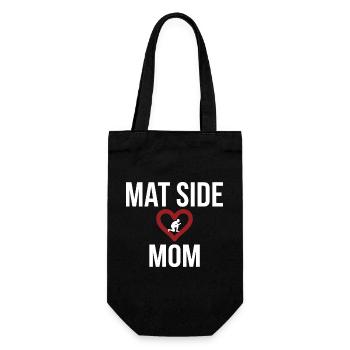 Mat Side Mom Heart Design - Gift Bag for Bottles - black - Front