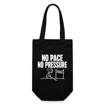 No Pace No Pressure - Gift Bag for Bottles - black - Front