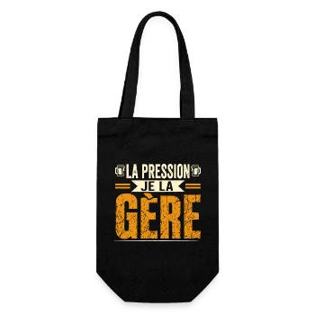 La pression je la gère - Sac à bouteille - noir - Devant