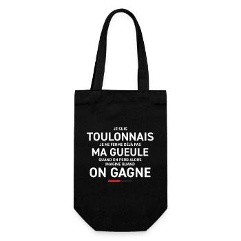 Je Suis Toulonnais Je Ne Ferme Deja Pas Ma Gueu... - Sac à bouteille - noir - Devant
