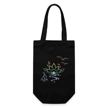 Sunset - Gift Bag for Bottles - black - Front