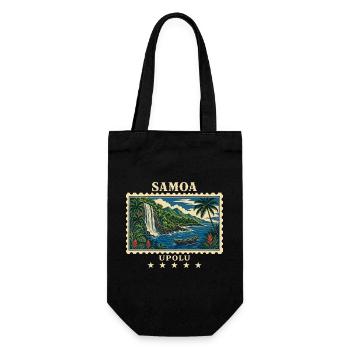 Samoa Upolu Vintage Travel Brand - Gift Bag for Bottles - black - Front