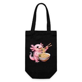 Ramen Axolotl - Sac à bouteille - noir - Devant